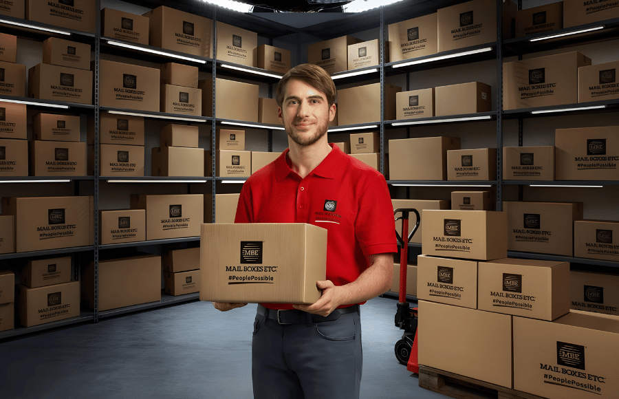 Présentation de la solution MBE eCommercePlus Fulfillment pour le stockage et la préparation des commandes.