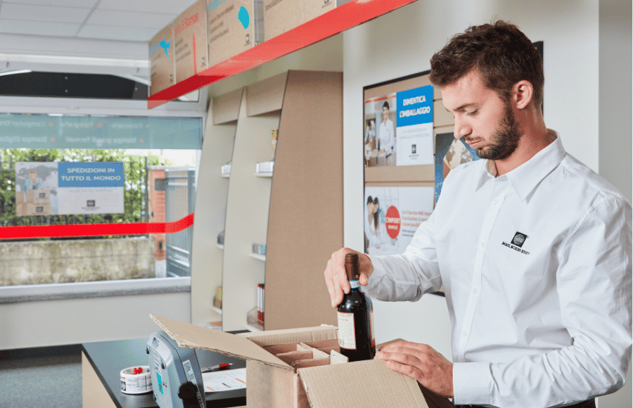 Emballage adapté aux bouteilles